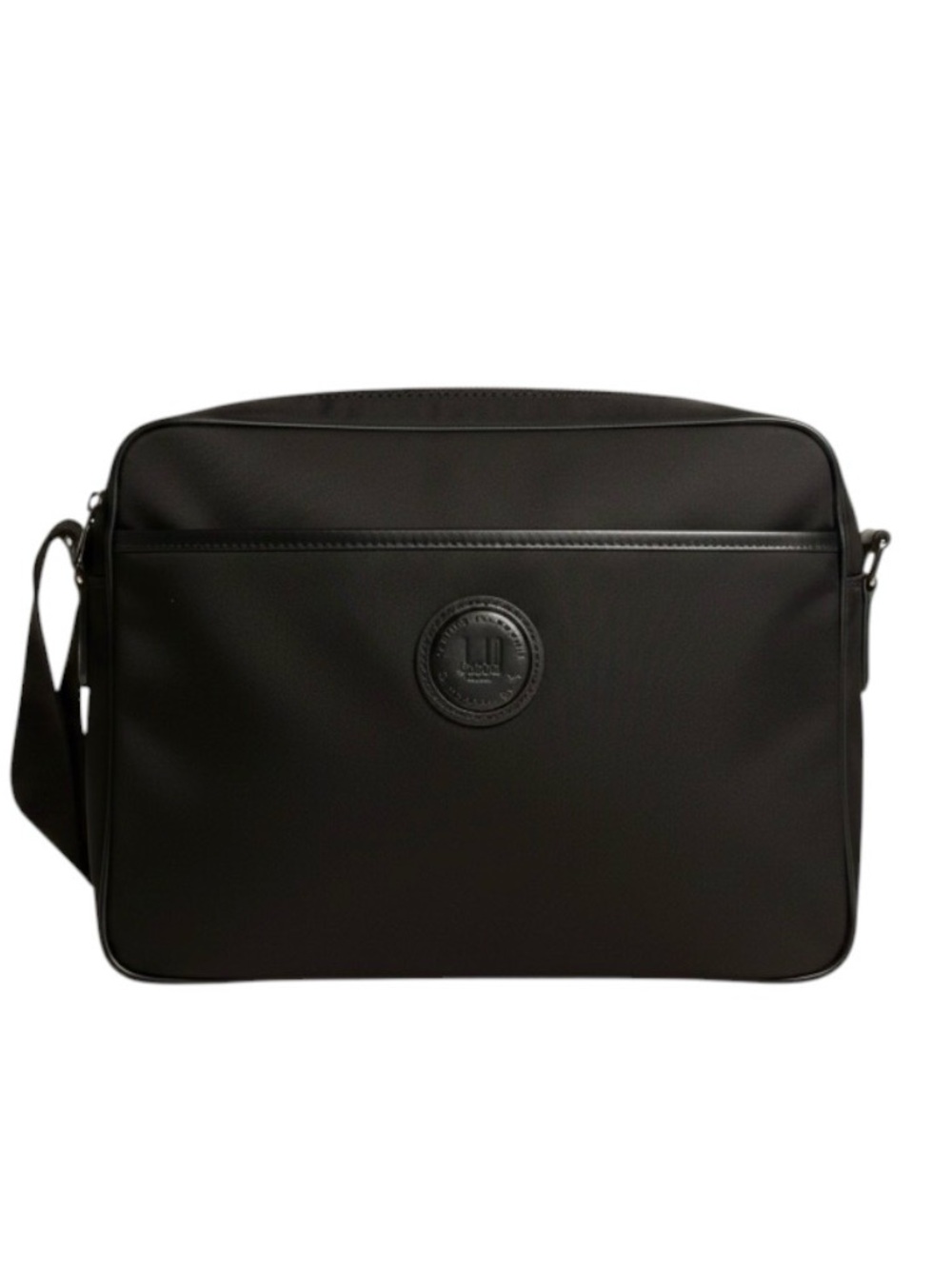 NWT $599 dunhill 1893 Canvas -Leather Messenger Bag Crossbody